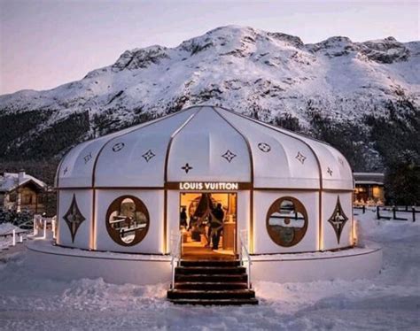 Discover the unique charm of Louis Vuitton Yurt in the snowy St.